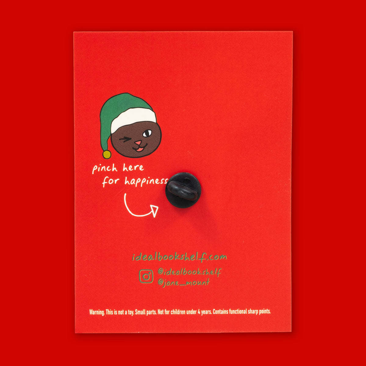 Book Pin: The Night Before Christmas - Black Santa