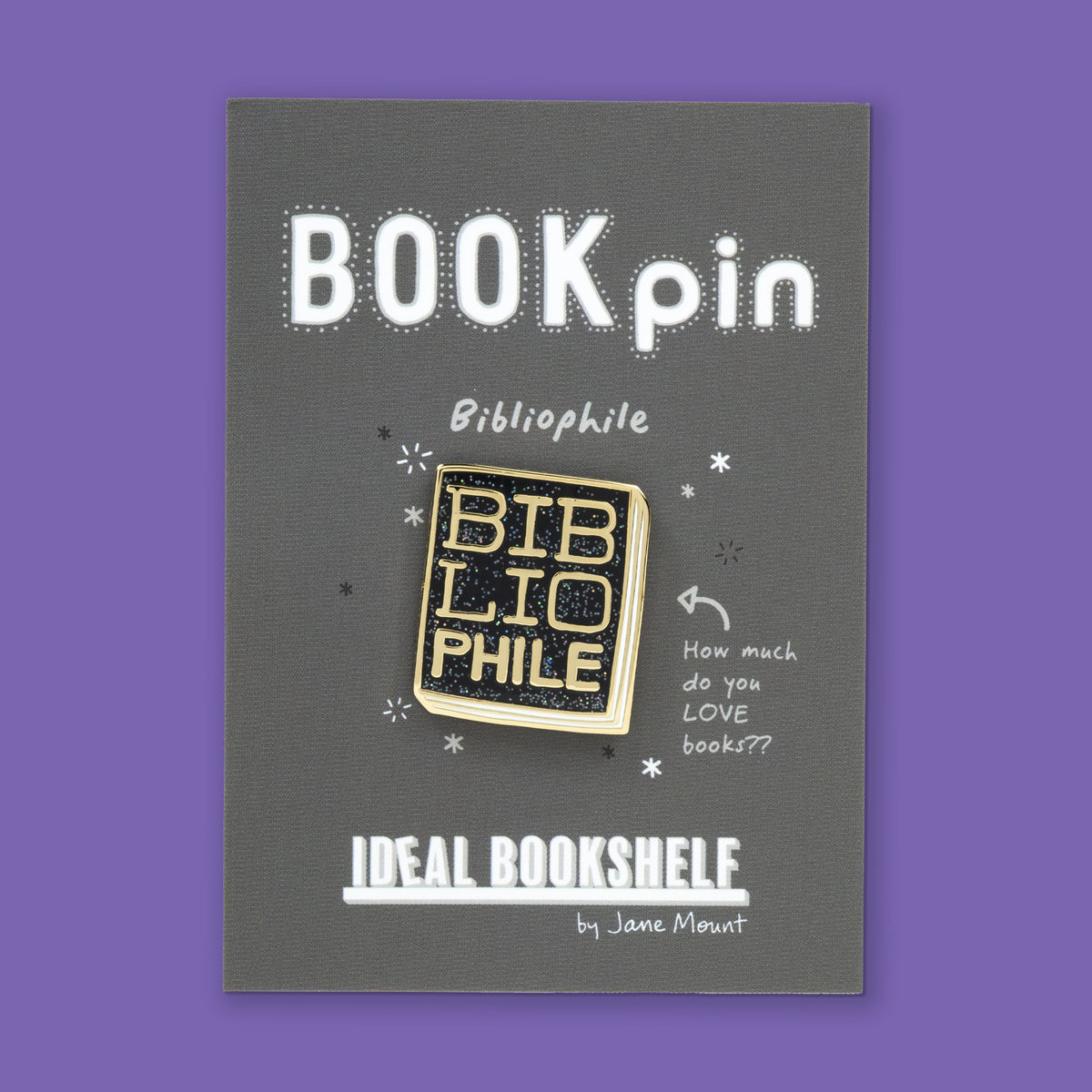 Book Pin: Bibliophile B