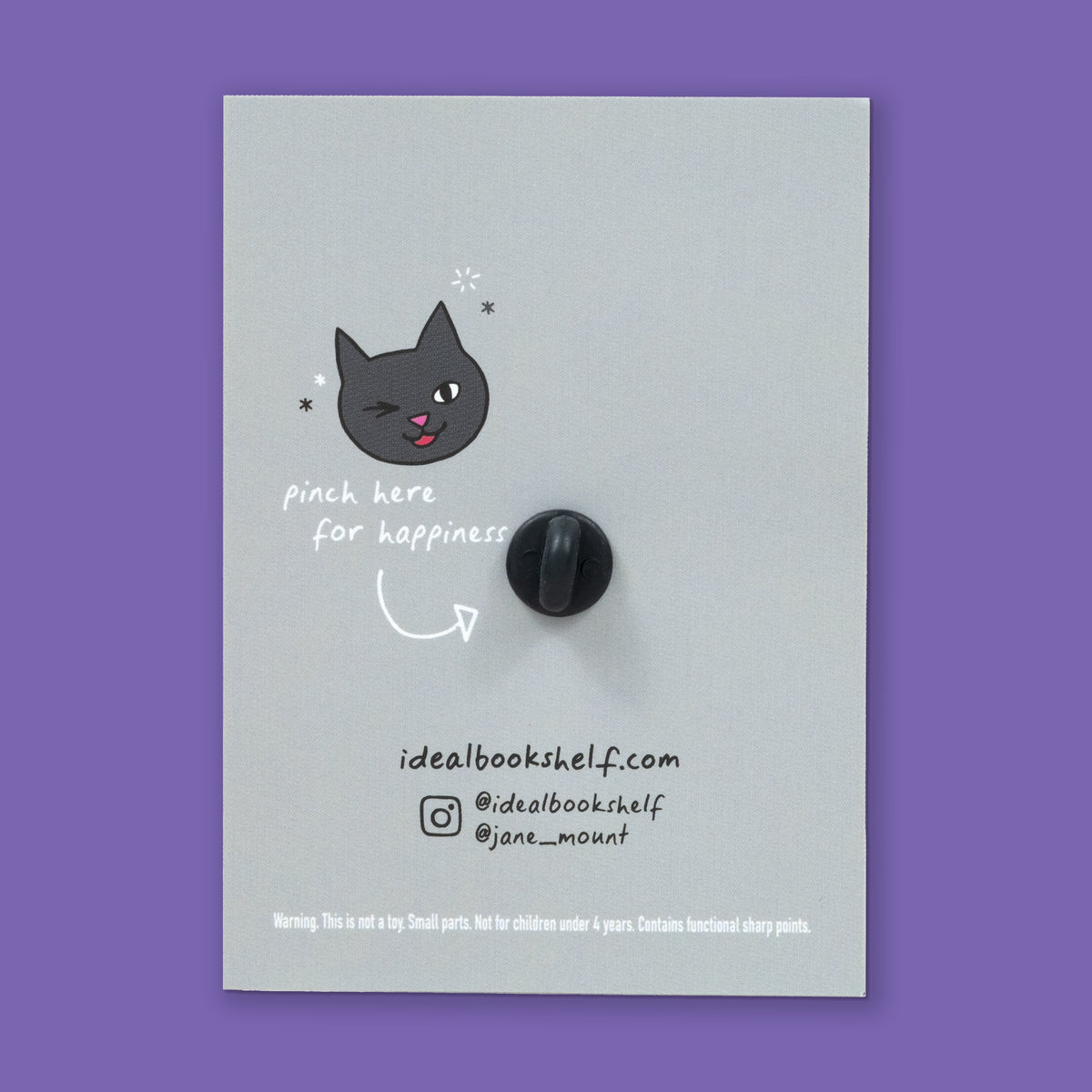 Book Pin: Bibliophile B