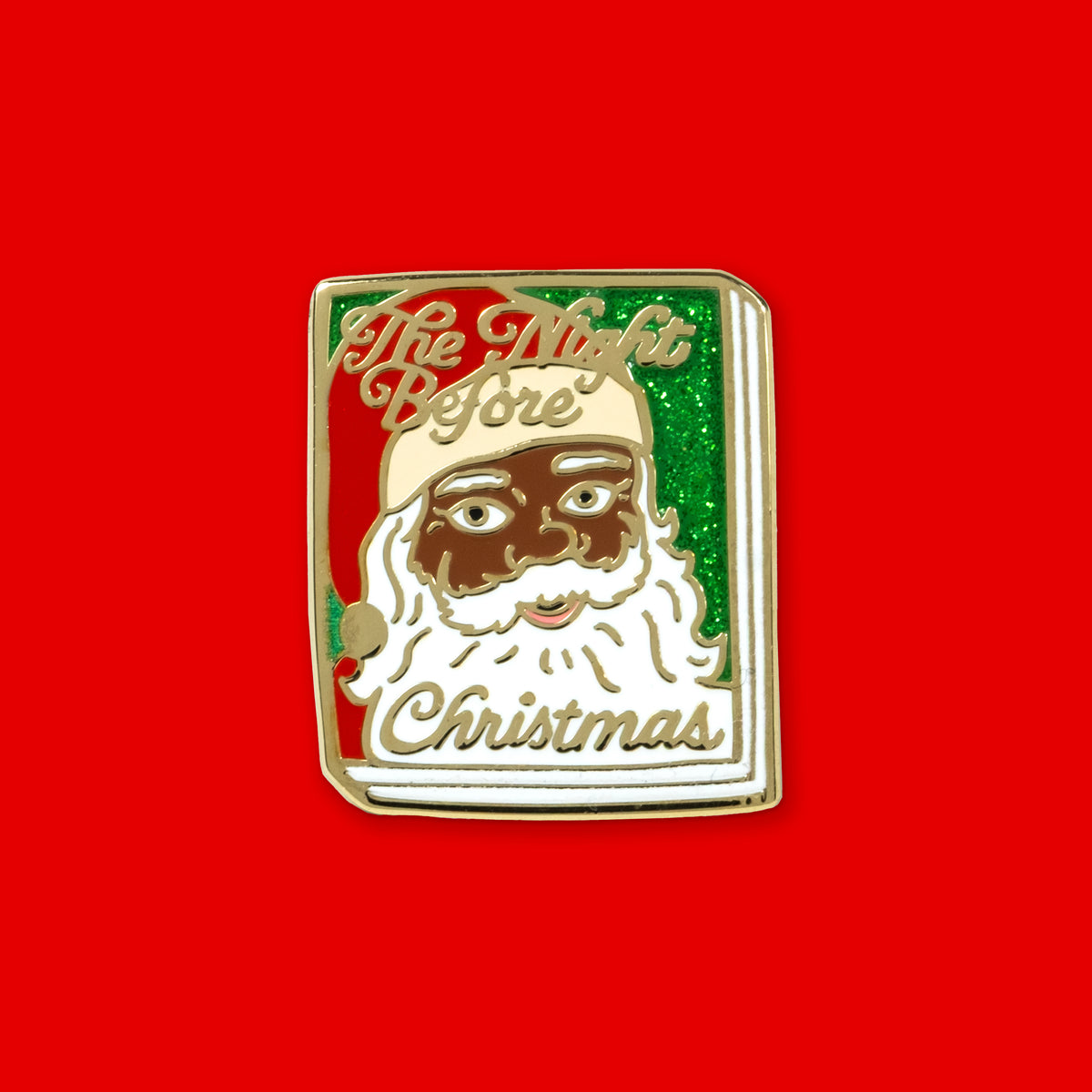 Book Pin: The Night Before Christmas - Black Santa
