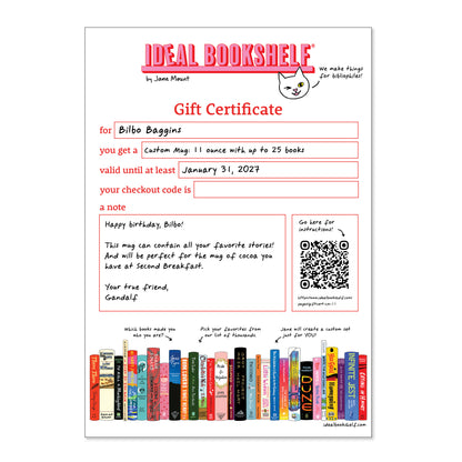 Gift Certificate for a Custom Mug