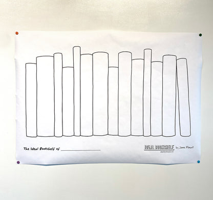 Coloring Poster - "The Ideal Bookshelf of..."