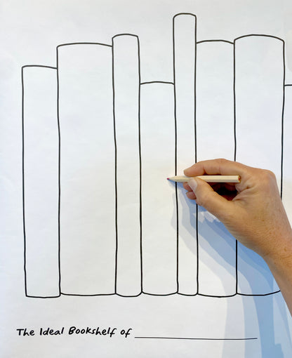 Coloring Poster - "The Ideal Bookshelf of..."